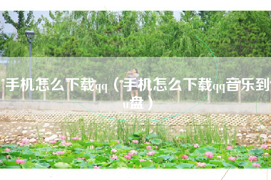 手机怎么下载qq(手机怎么下载qq音乐到u盘)