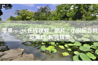 苹果cmsv10 在线视频/图片/小说综合网站源码_粉色精美